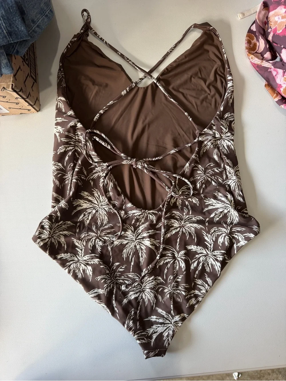 Fahrety Palm-Print One-Piece Swimsuit